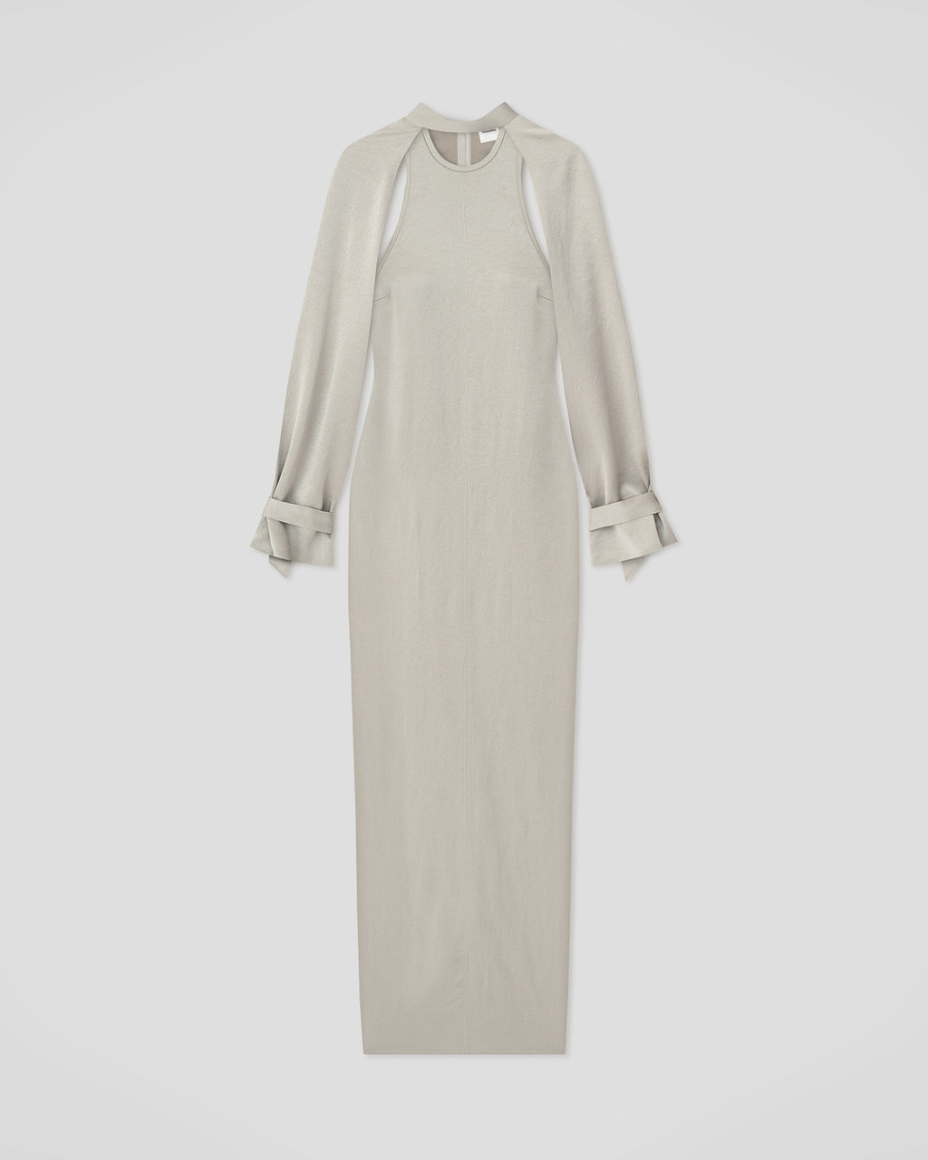 Himani - Crisp Satin Dress - Silver