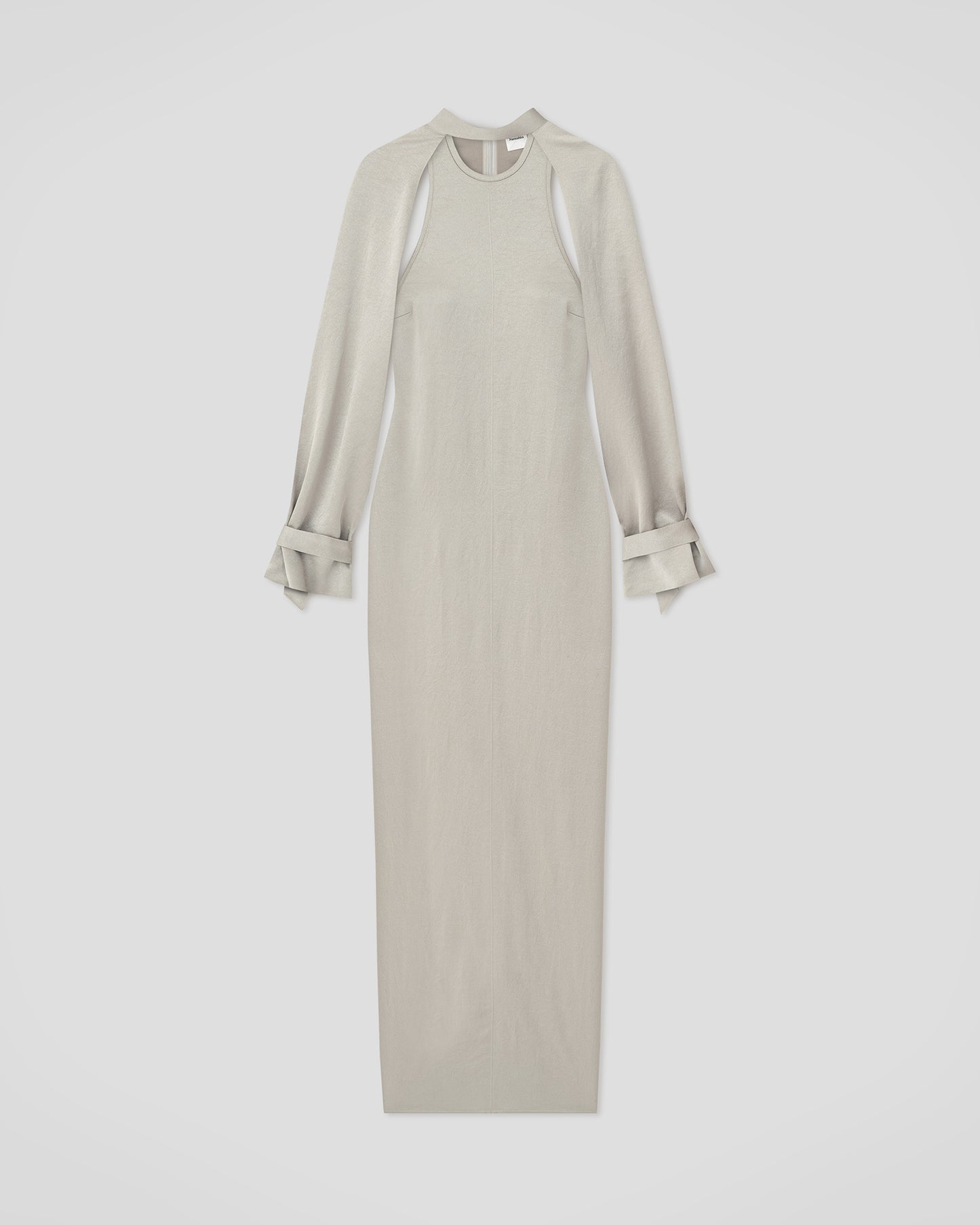 Himani - Crisp Satin Dress - Silver