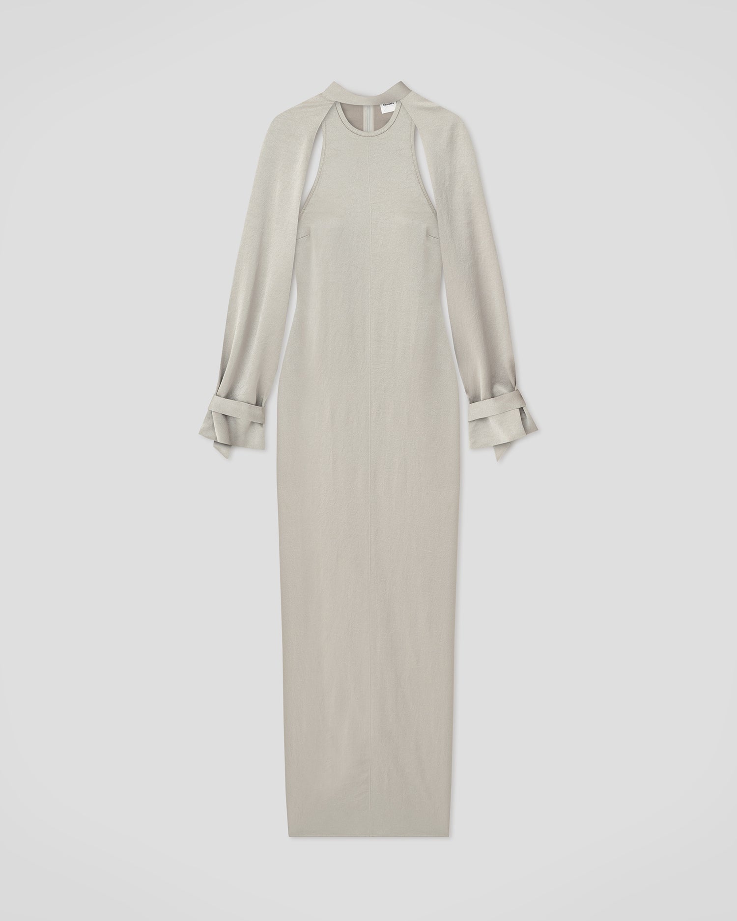 Himani - Crisp Satin Dress - Silver