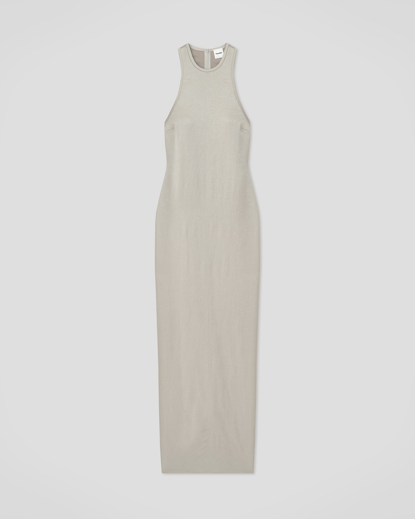 Himani - Crisp Satin Dress - Silver
