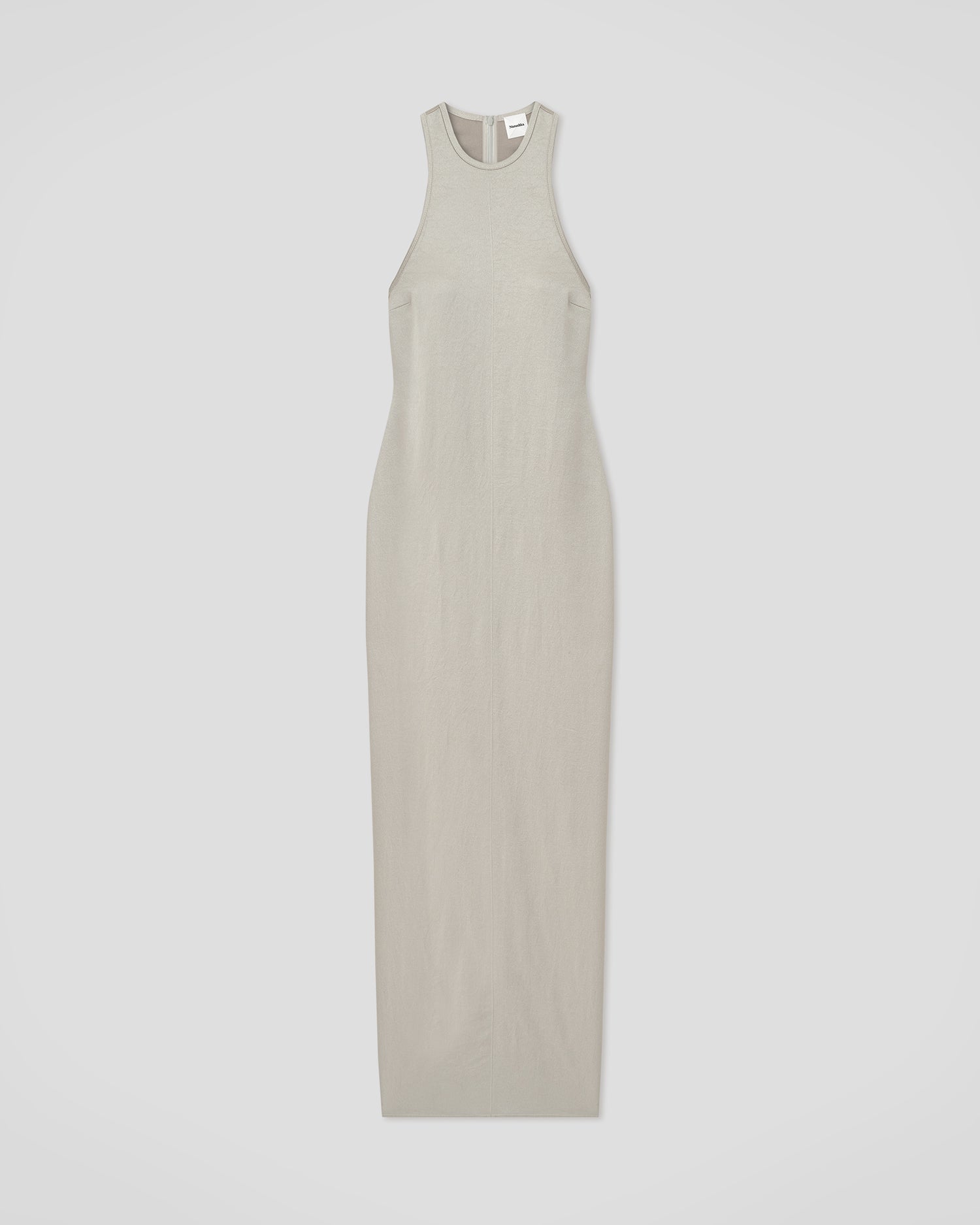 Himani - Crisp Satin Dress - Silver