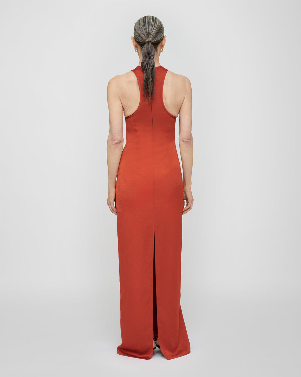 Himani - Crisp Satin Dress - Rouge