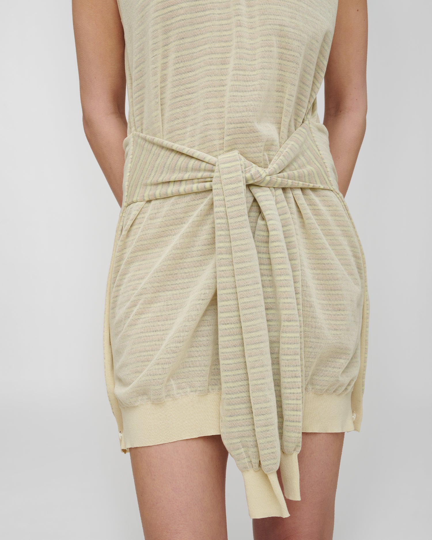 Nila - Superfine Cotton Dress - Multicolor Stripe