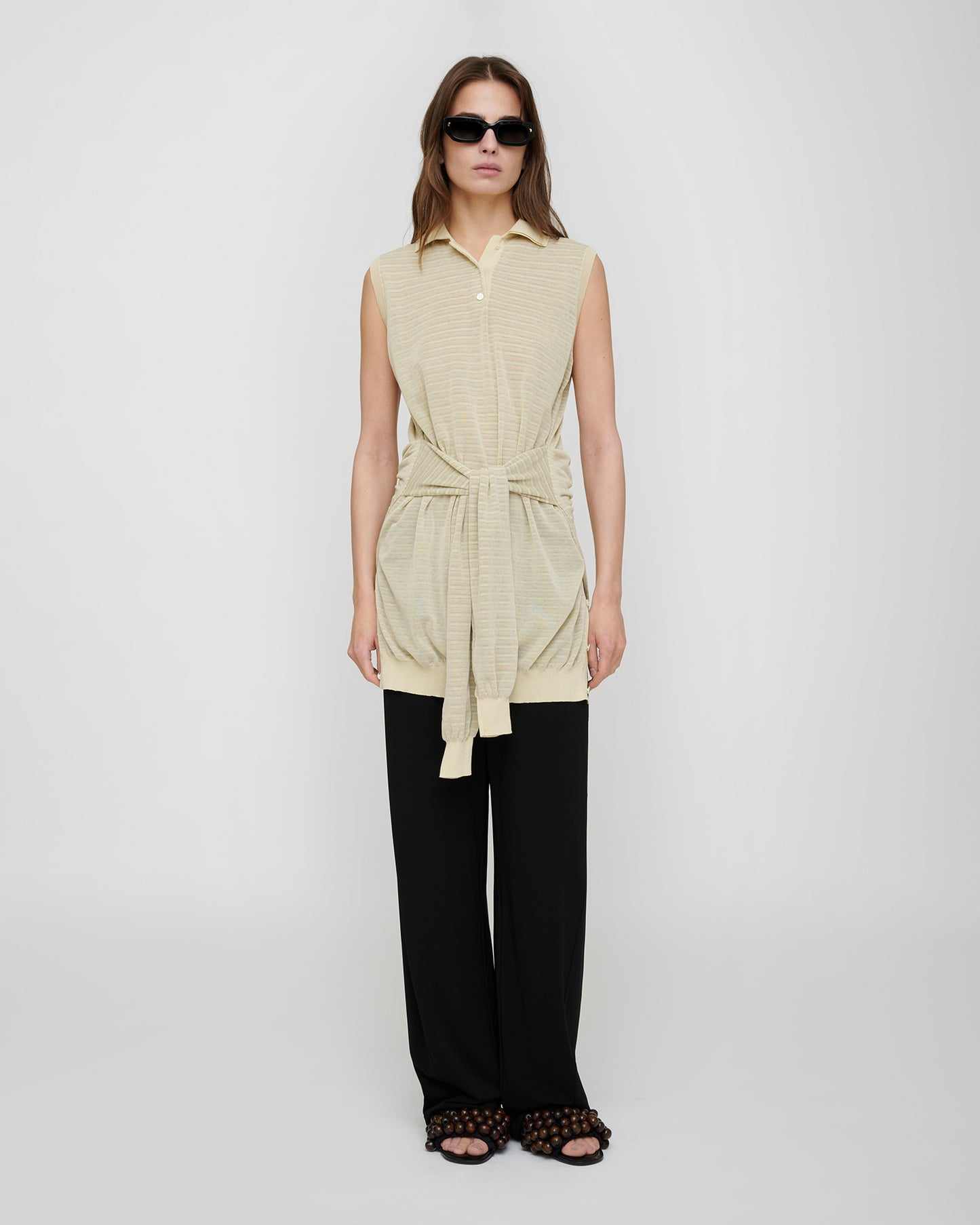 Nila - Superfine Cotton Dress - Multicolor Stripe