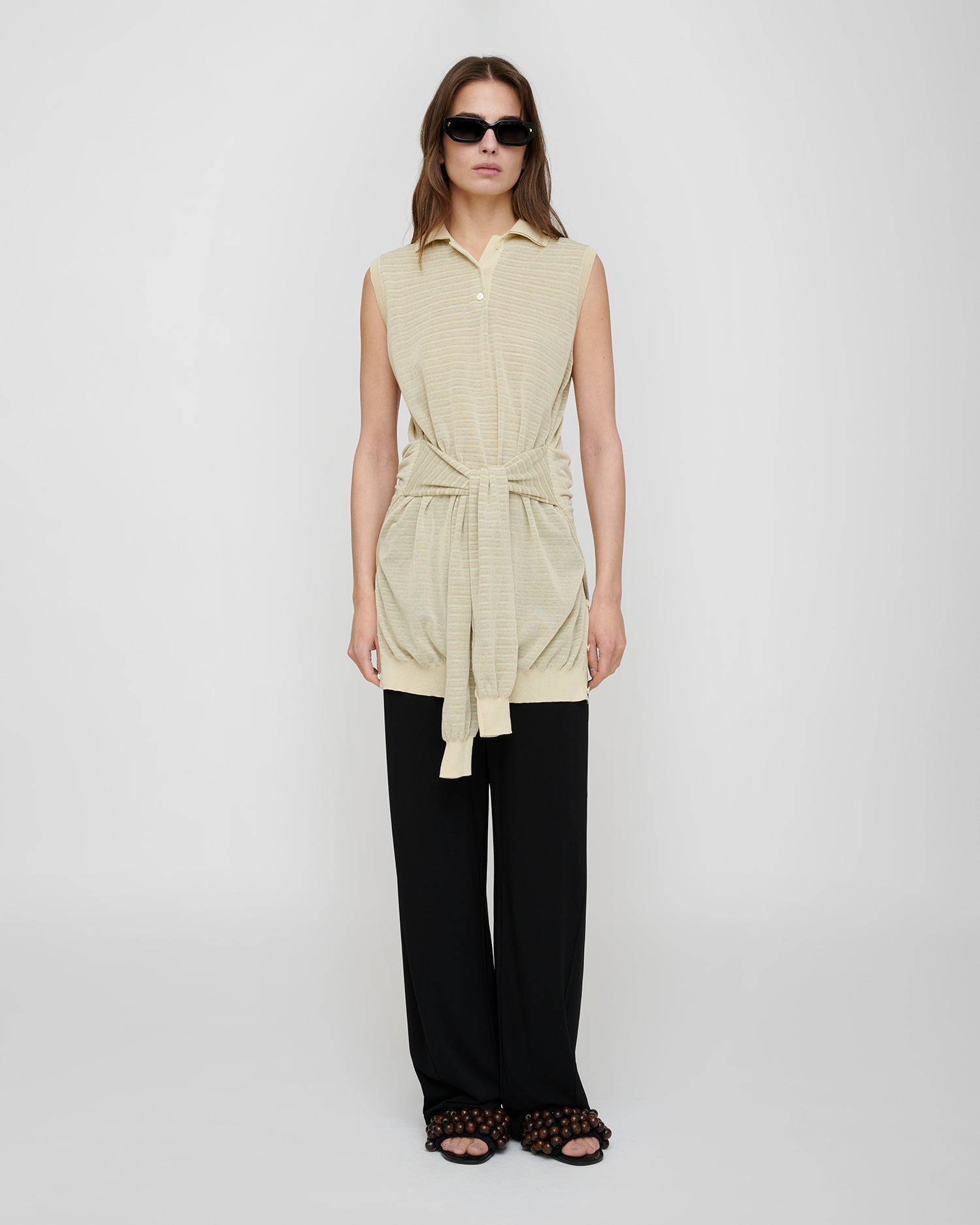 Nila - Superfine Cotton Dress - Multicolor Stripe