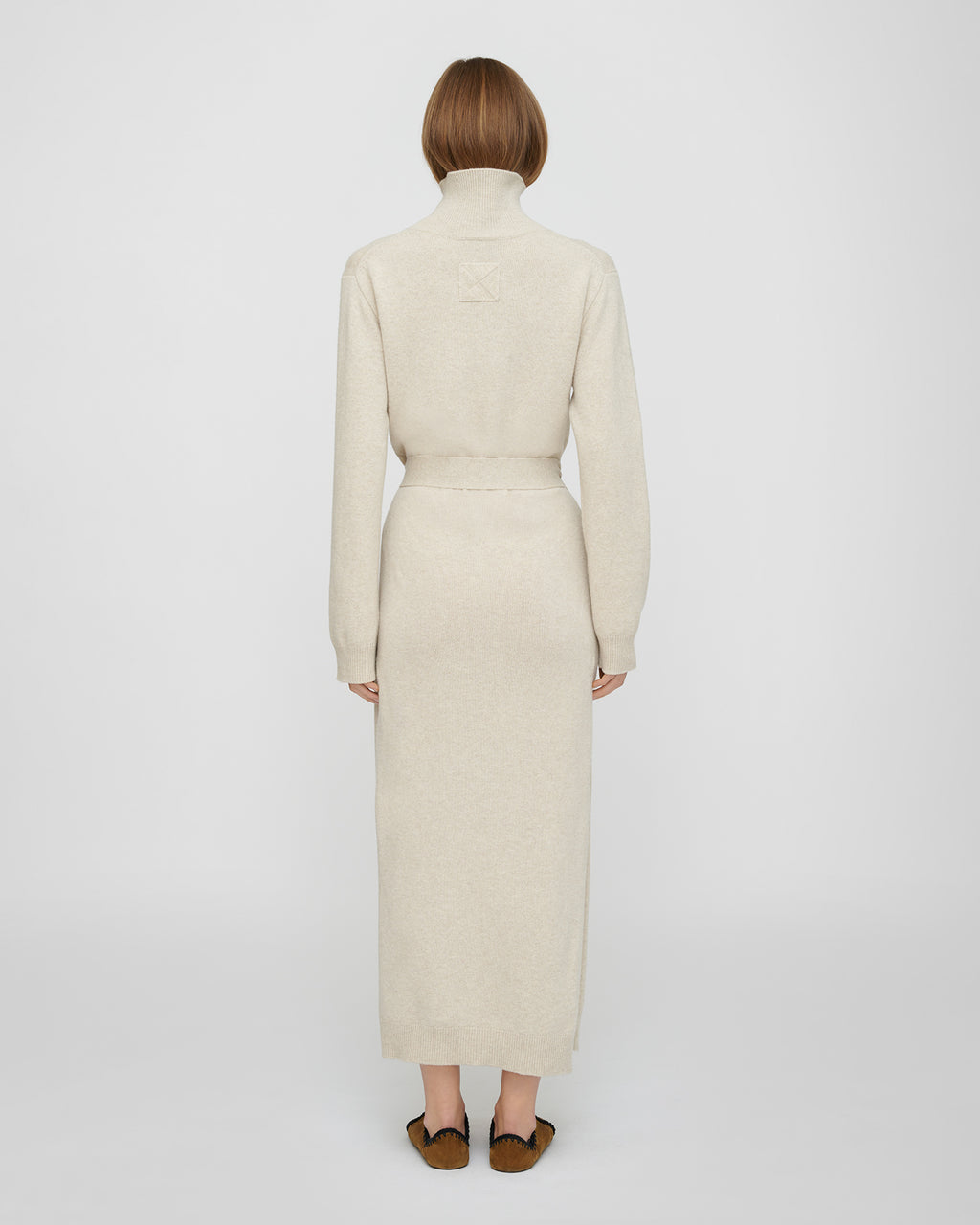 Canaan - Wool Cotton Blend Dress - Creme