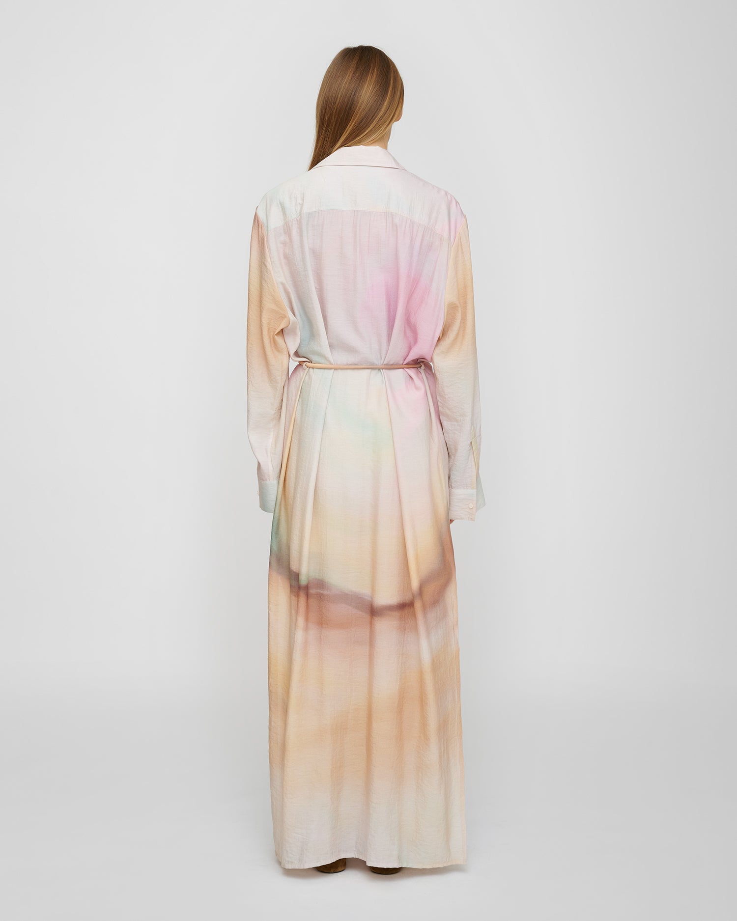 Iria - Crinkled Viscose Dress - Sunrise Haze
