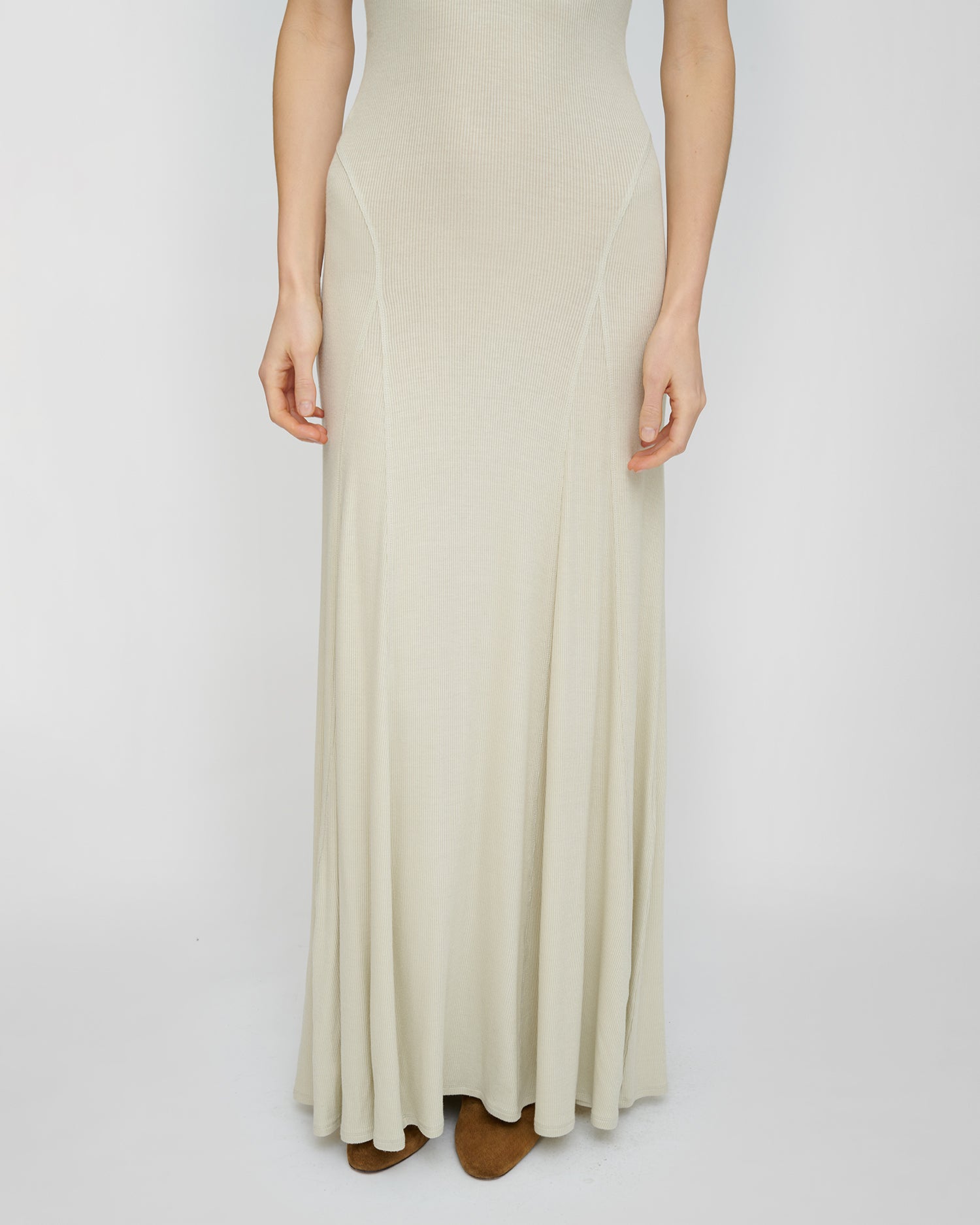 Ignia - Fluid Rib Dress - Tofu