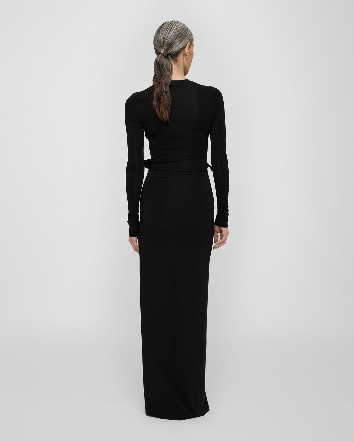 Shada - Fluid Jersey Dress - Black