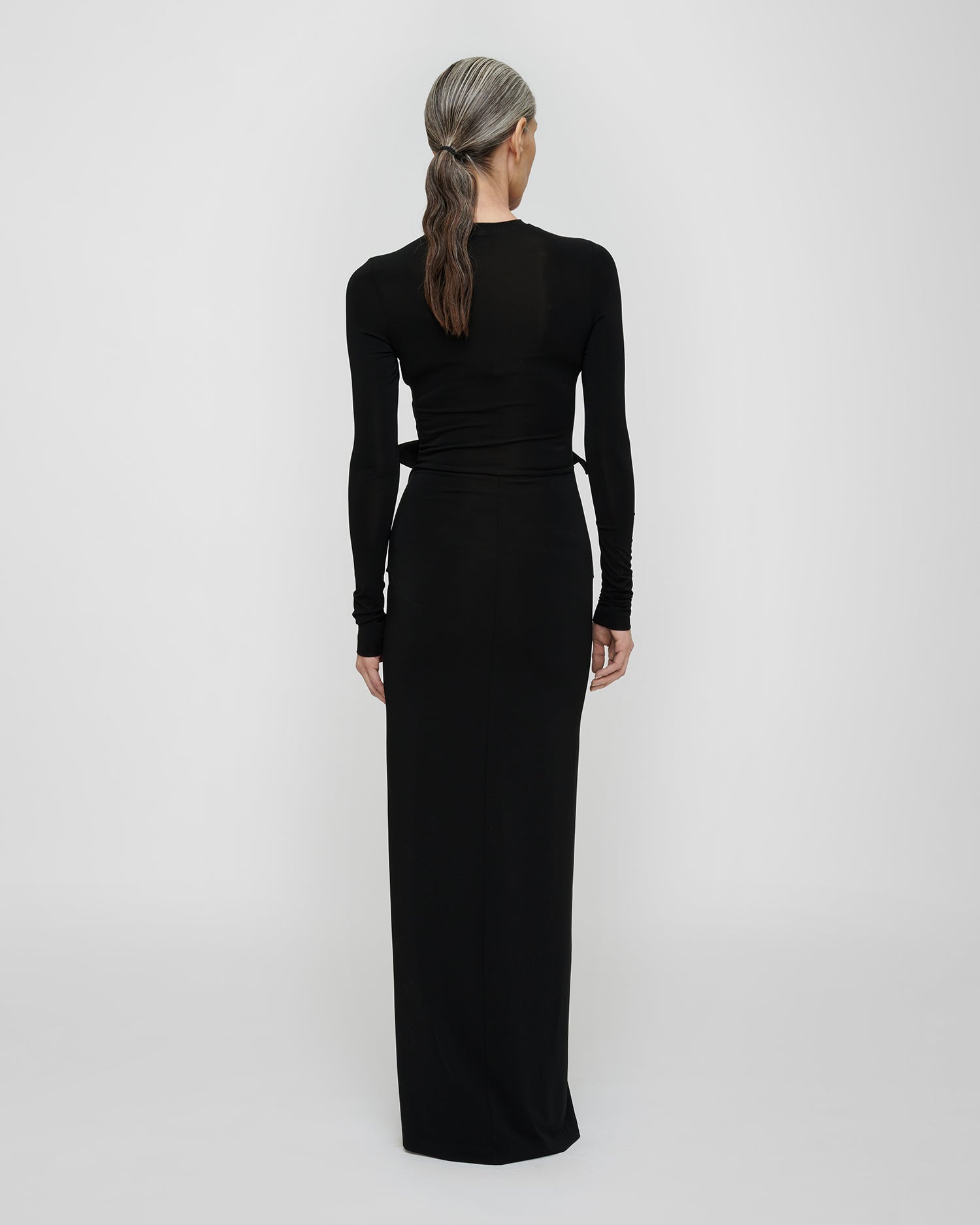 Shada - Fluid Jersey Dress - Black