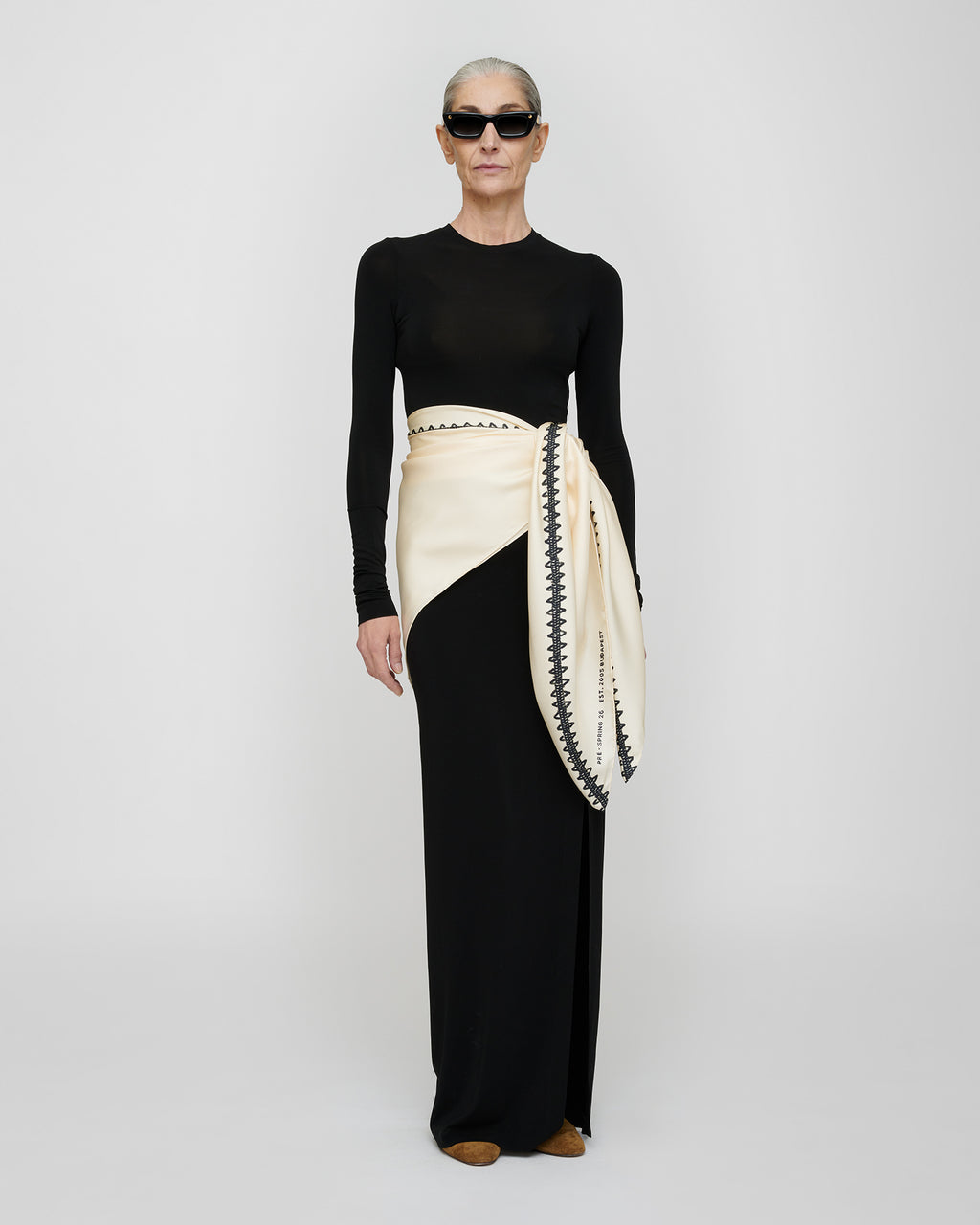 Shada - Fluid Jersey Dress - Black