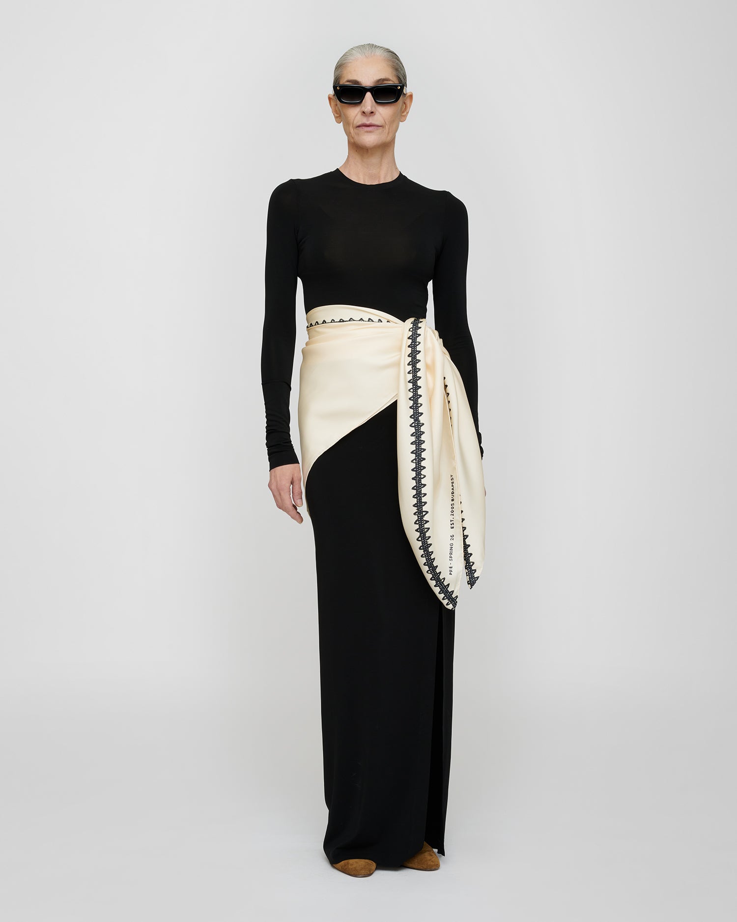 Shada - Fluid Jersey Dress - Black