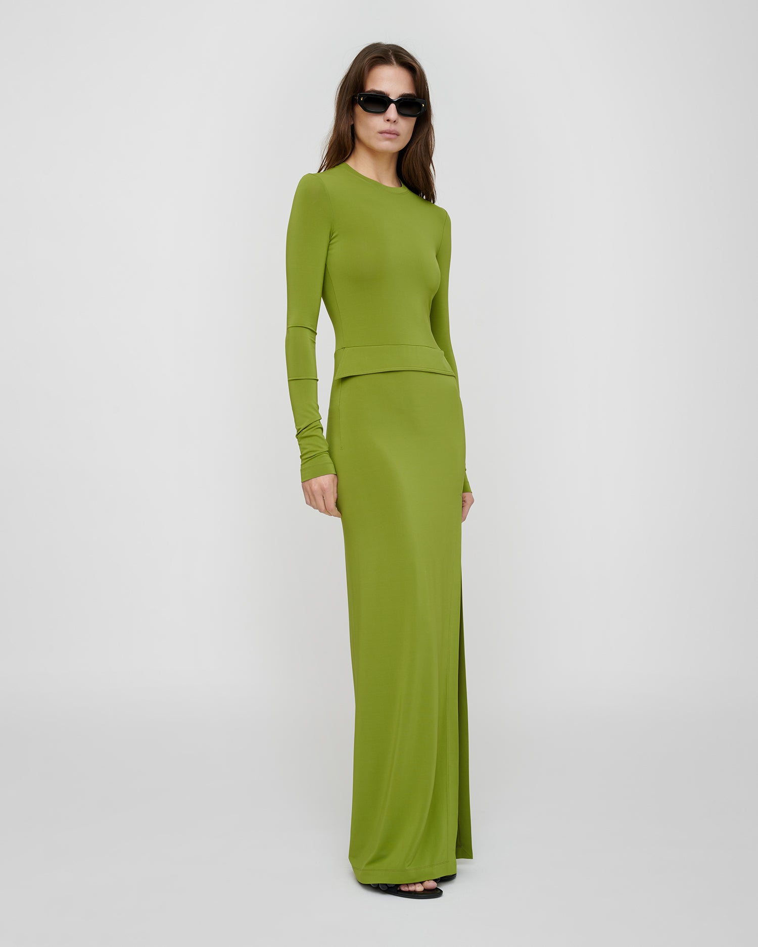 Shada - Fluid Jersey Dress - Green