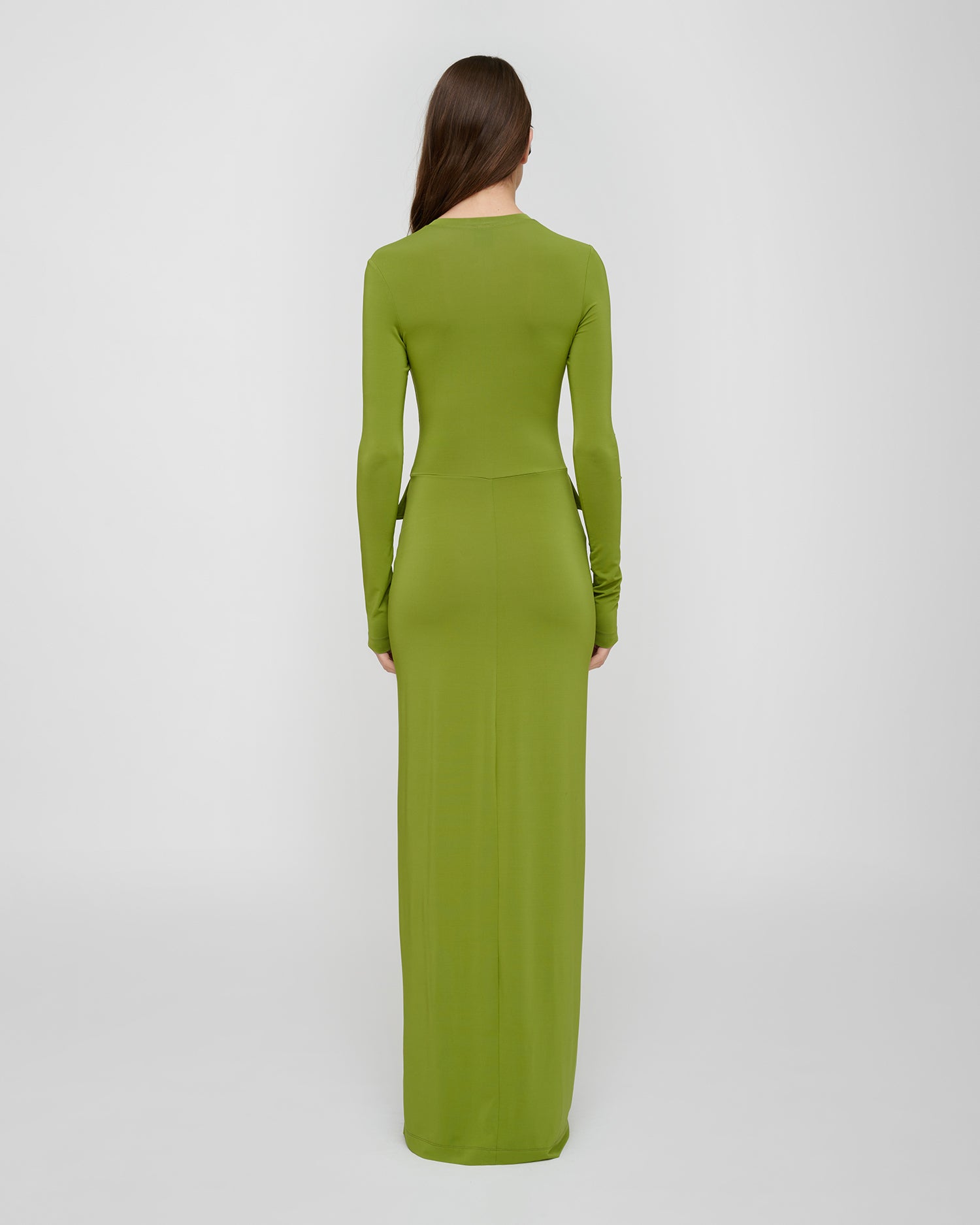 jersey green dress Emerald Maxi - Knit Maxi Dress - Ruched Column Maxi to when understated power and effortless style are required. Reiss Madeline Jersey Wrap-Tie Midi