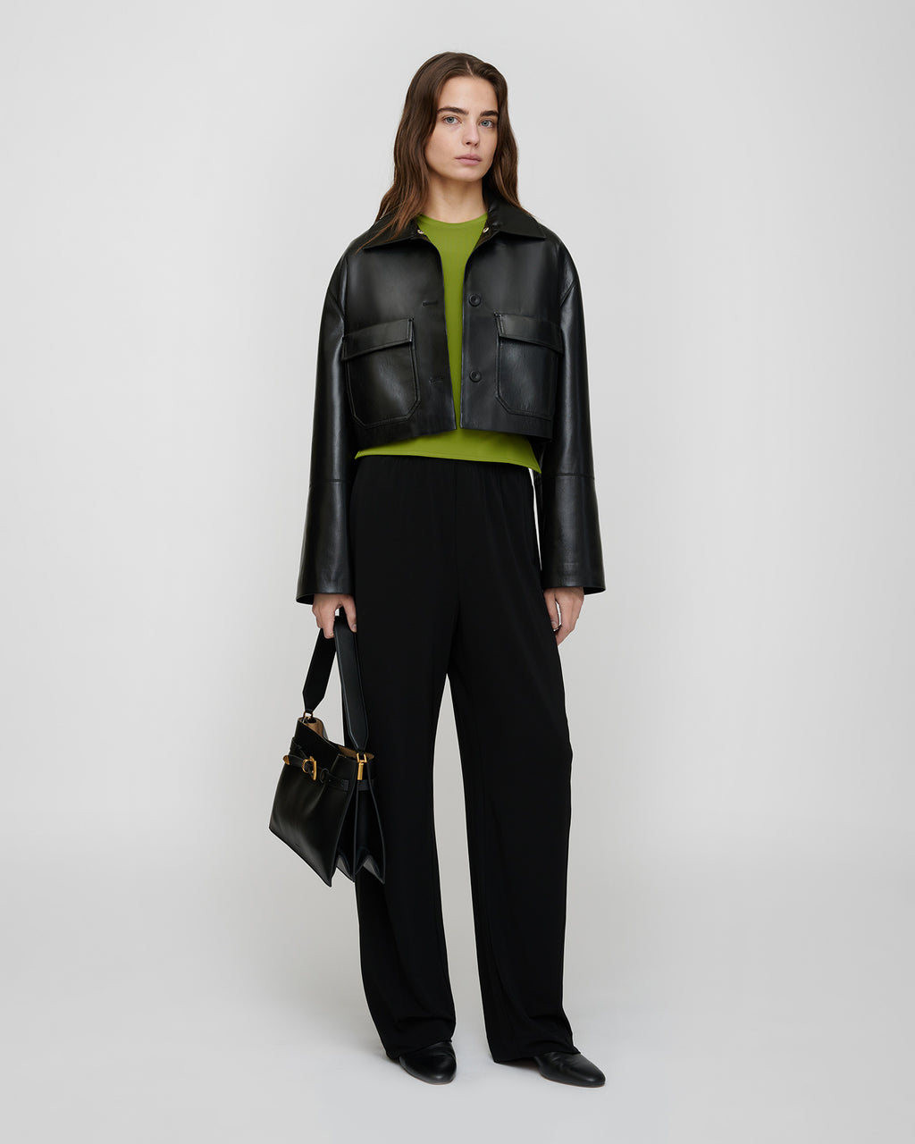 Omolara - Okobor/Faux Shearling Jacket - Black