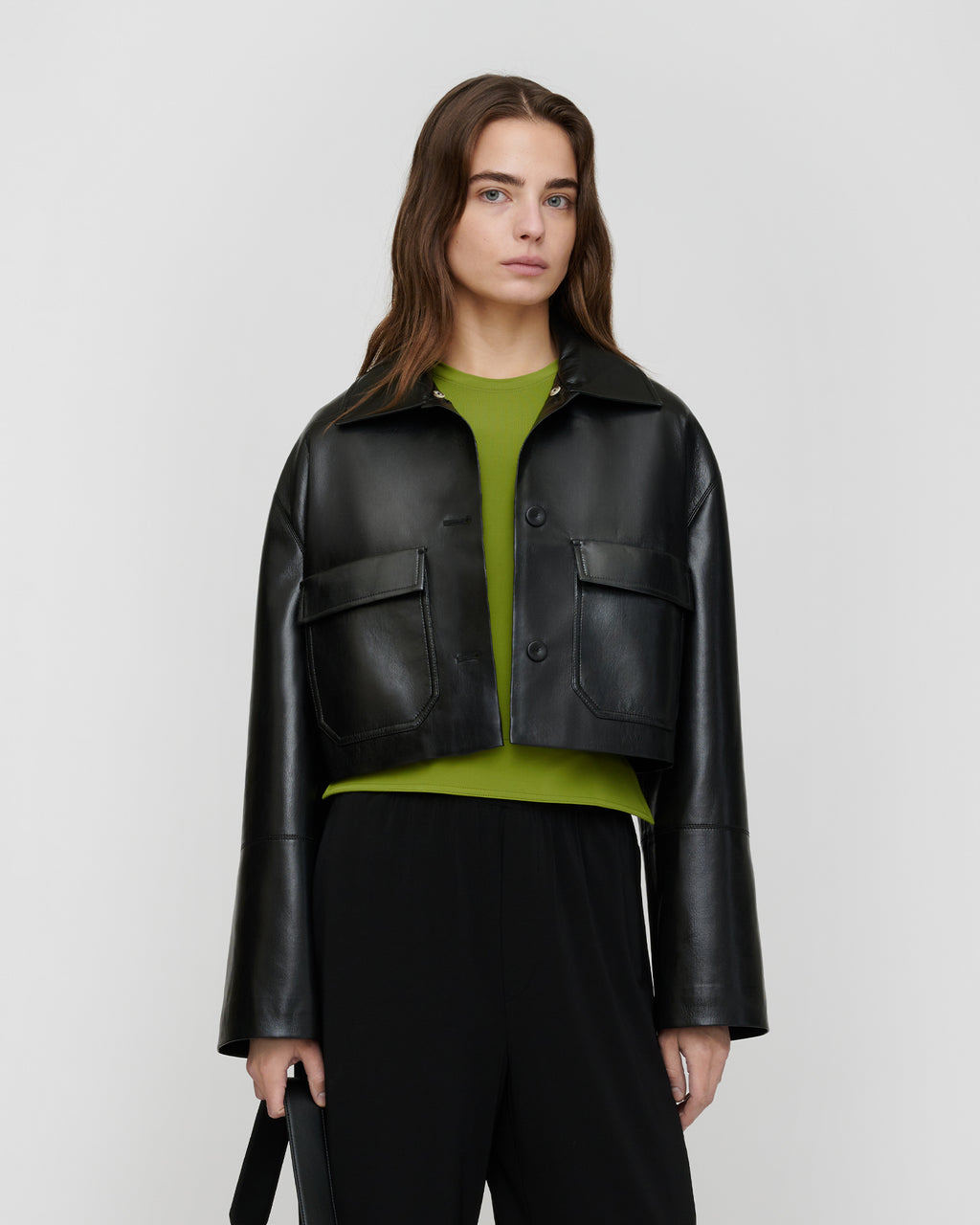 Omolara - Okobor/Faux Shearling Jacket - Black