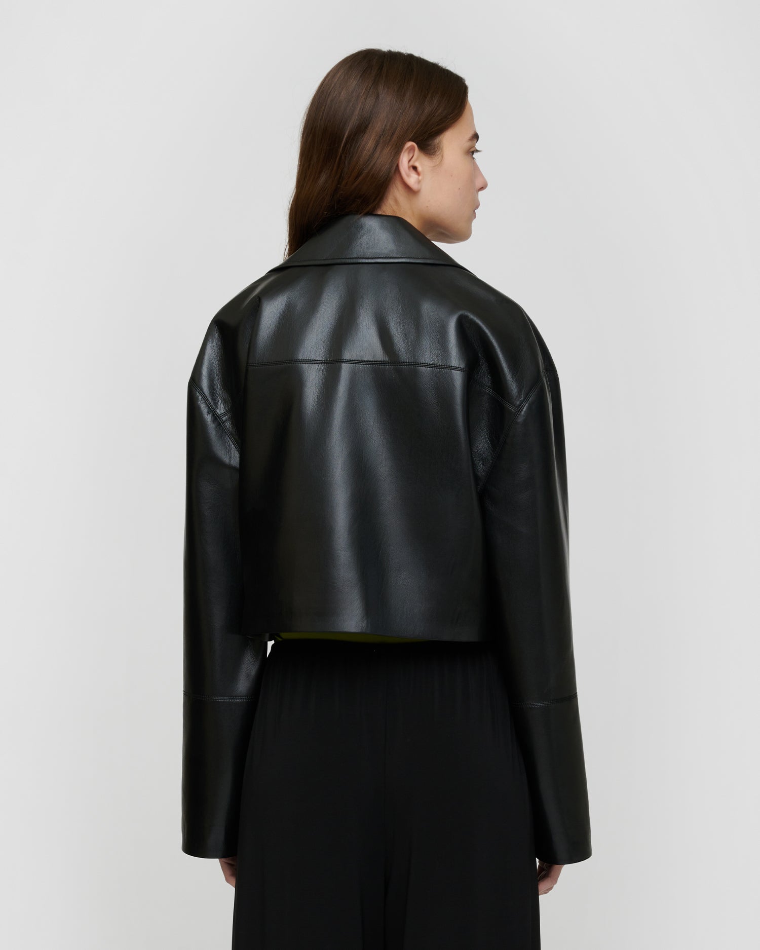 Omolara - Okobor/Faux Shearling Jacket - Black