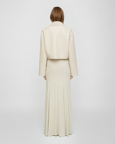 Omolara - Okobor/Faux Shearling Jacket - Creme