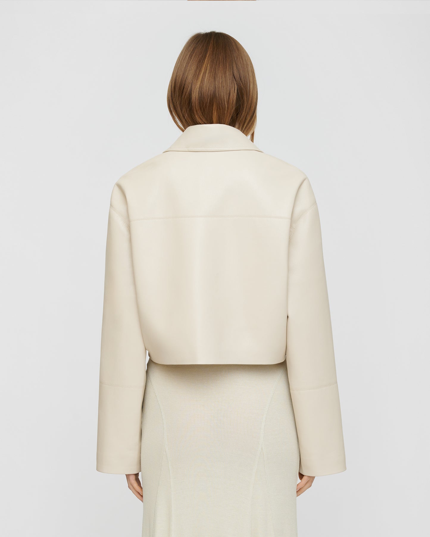 Omolara - Okobor/Faux Shearling Jacket - Creme