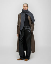 Inderjit - Leather Jacket - Dark Taupe