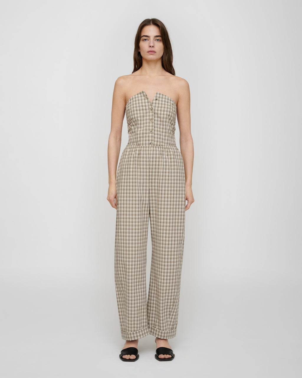 Yayoi - Pants - Creme/Grey