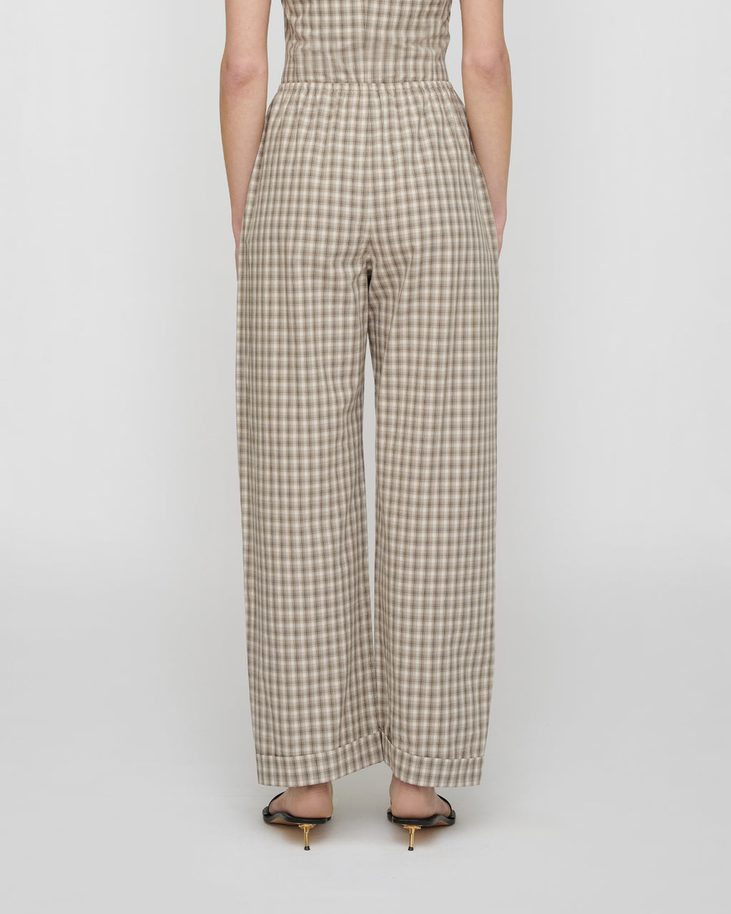 Yayoi - Pants - Creme/Grey