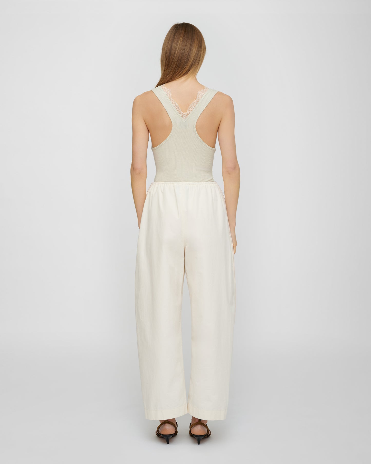 Oriana - Studio Cotton Pants - Creme