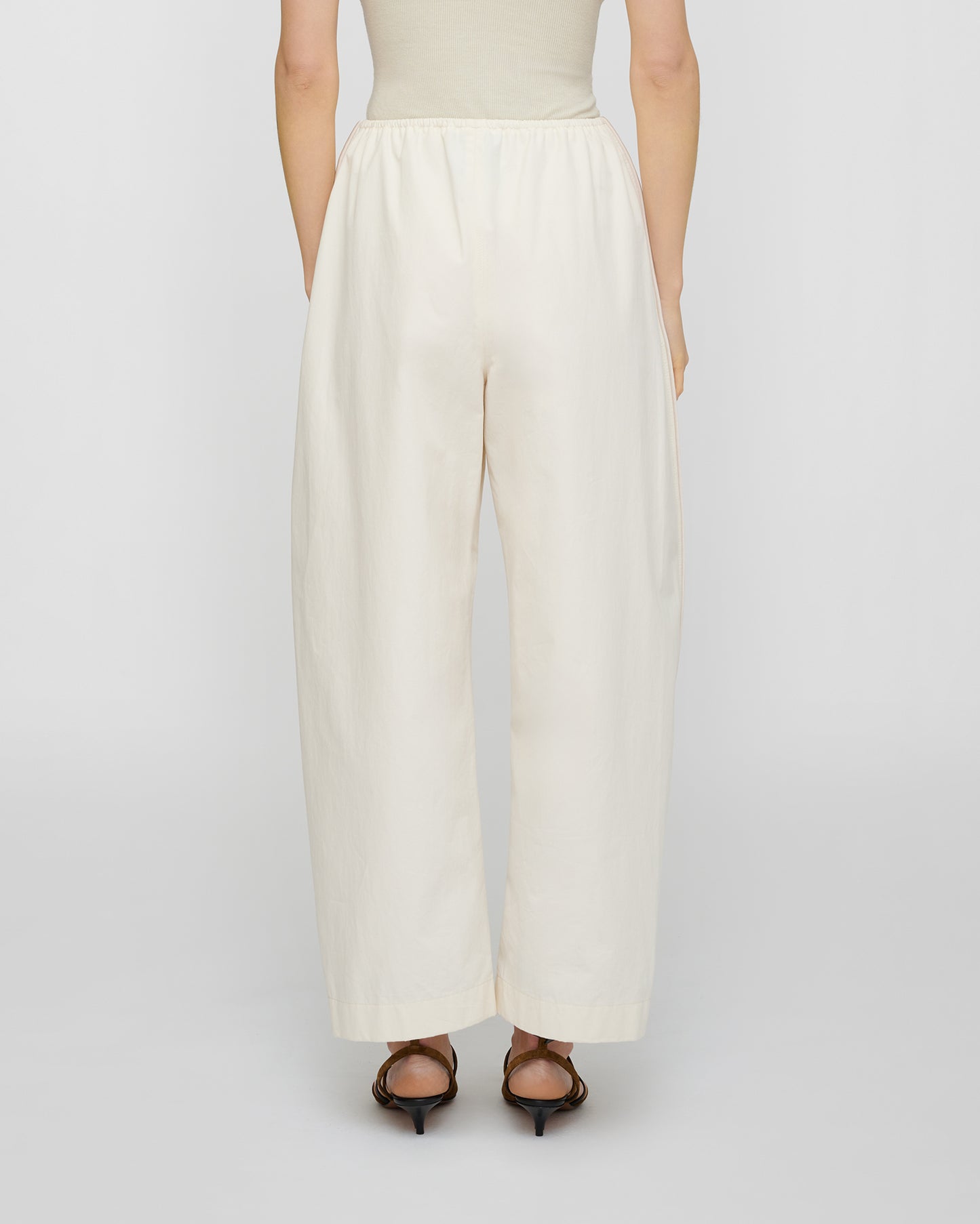 Oriana - Studio Cotton Pants - Creme