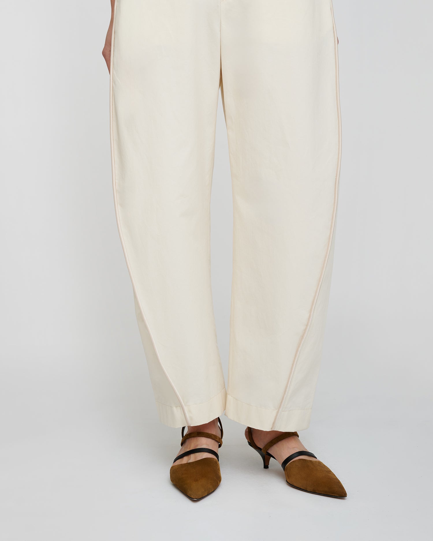 Oriana - Studio Cotton Pants - Creme