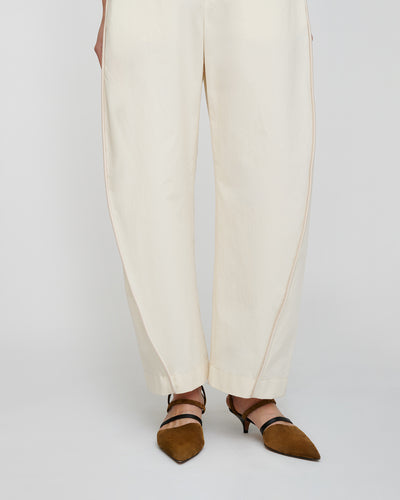 Oriana - Studio Cotton Pants - Creme