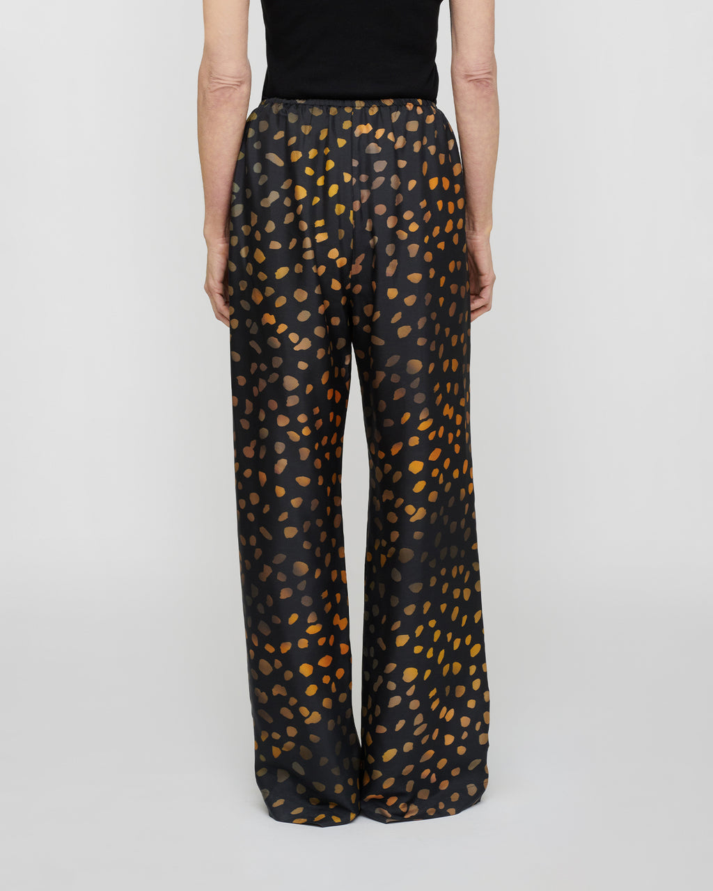 Arvenn - Twill Silk Pants - Moonlit Dots