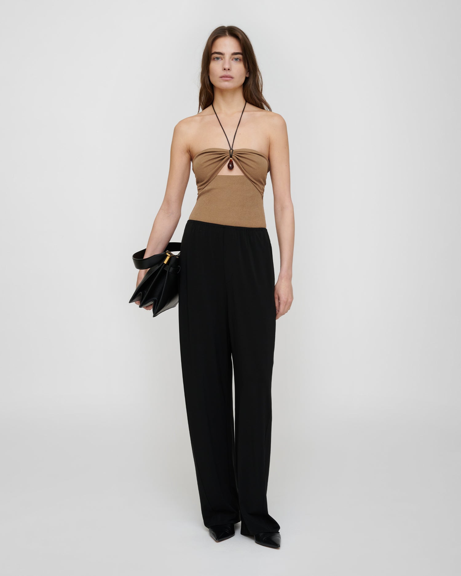 Zoela - Fluid Jersey Pants - Black