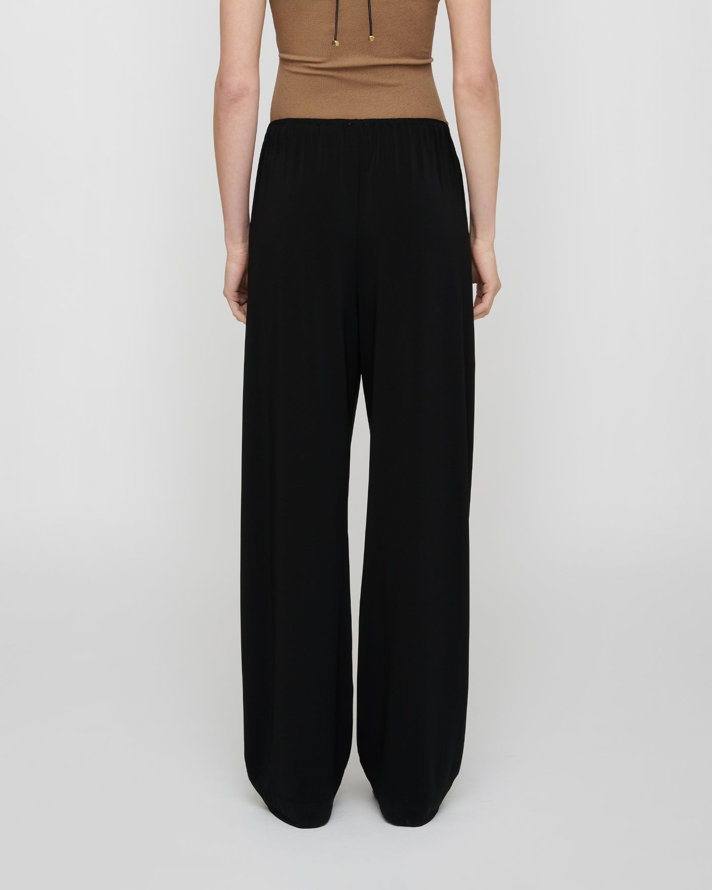 Zoela - Fluid Jersey Pants - Black