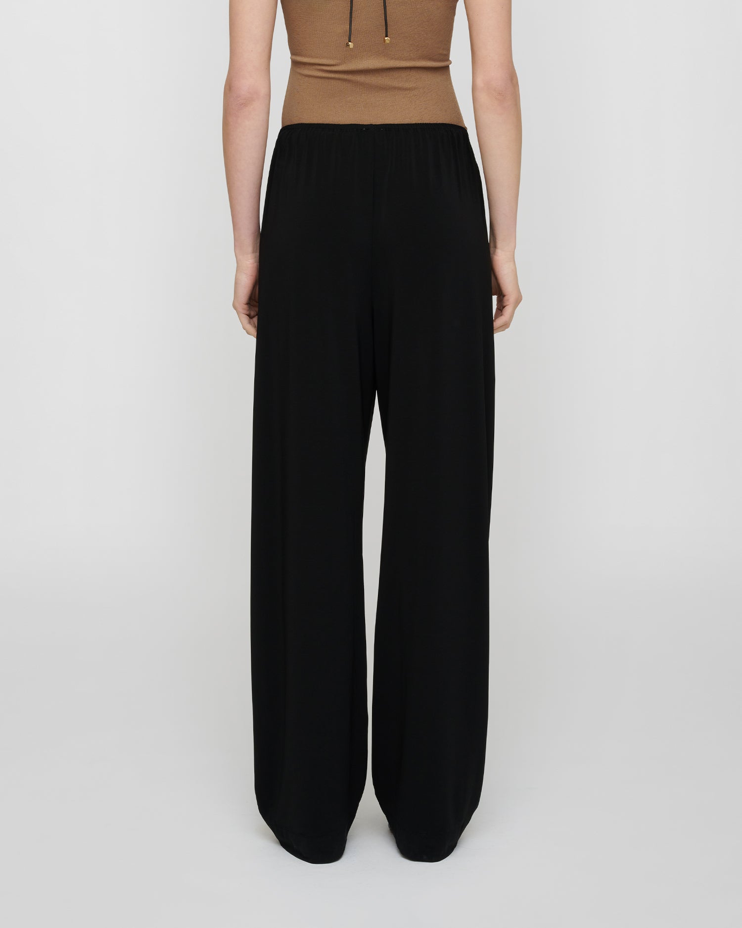 Zoela - Fluid Jersey Pants - Black