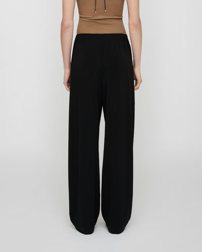 Zoela - Fluid Jersey Pants - Black