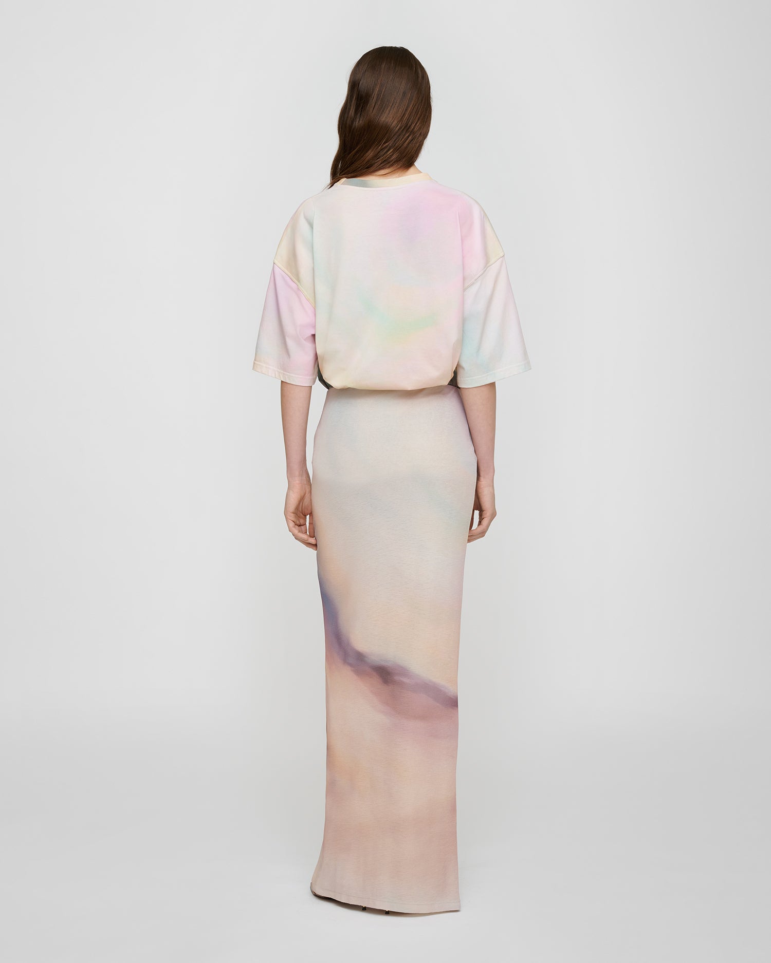 Mahika - Mesh Jersey Skirt - Sunrise Haze