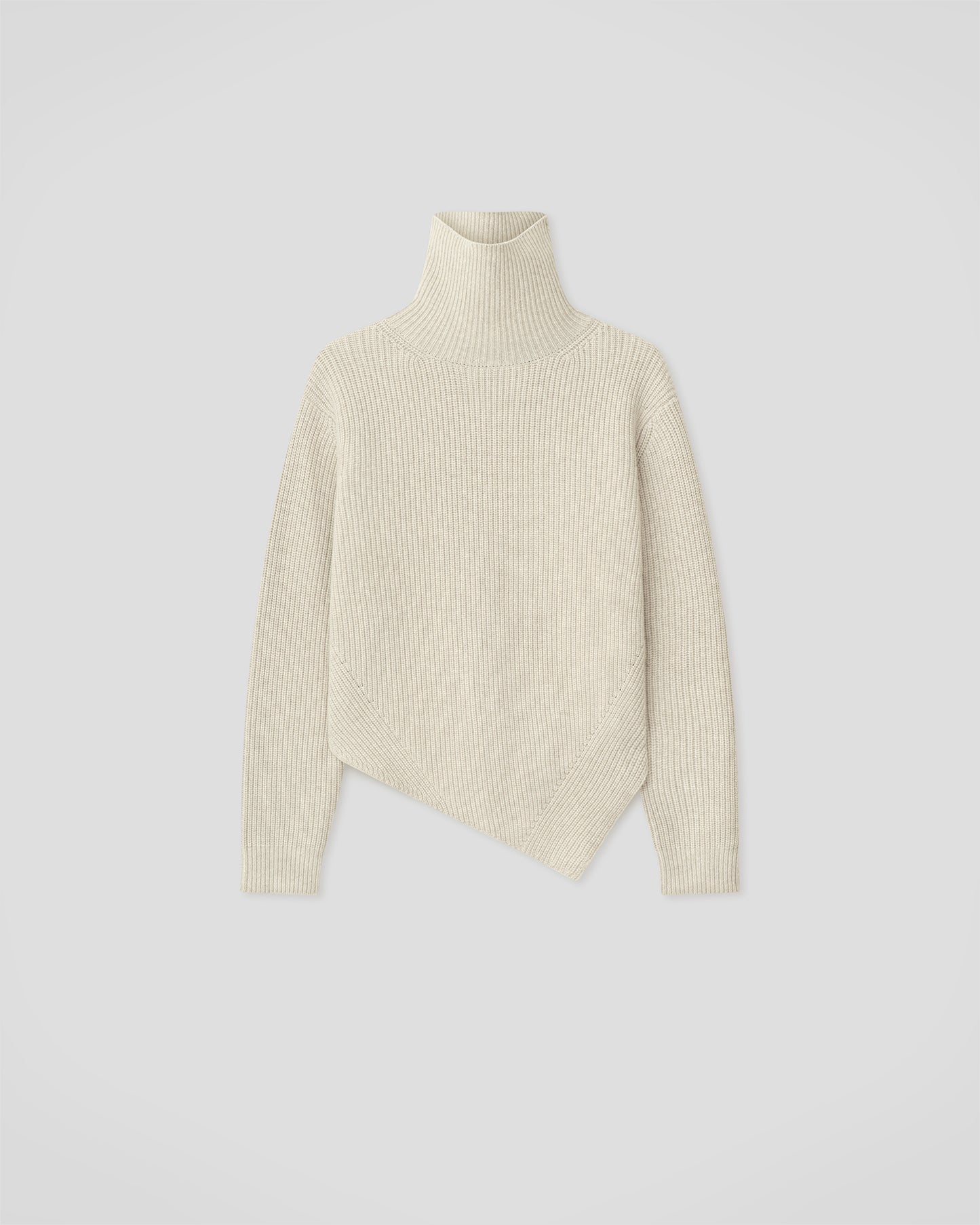 Narda - Wool Cotton Rib Knit - Creme