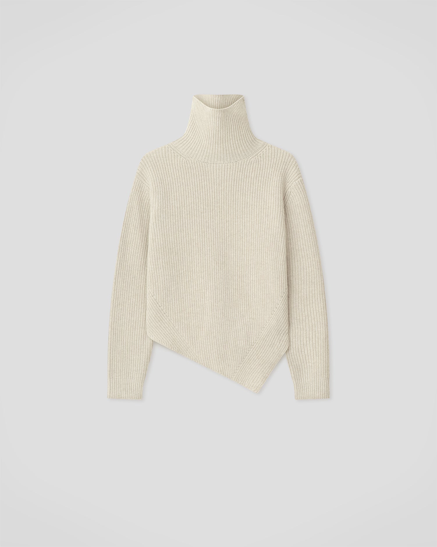 Narda - Wool Cotton Rib Knit - Creme