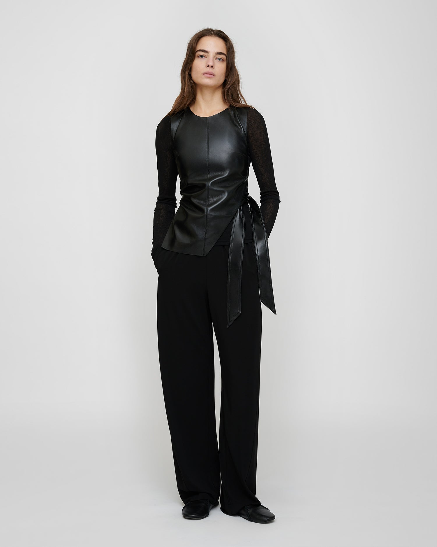 Komal - Okobor/Mesh Jersey Tank - Black