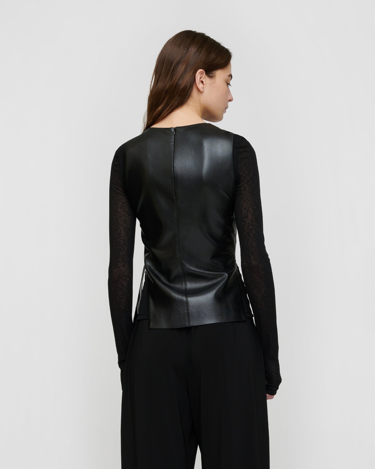 Komal - Okobor/Mesh Jersey Tank - Black