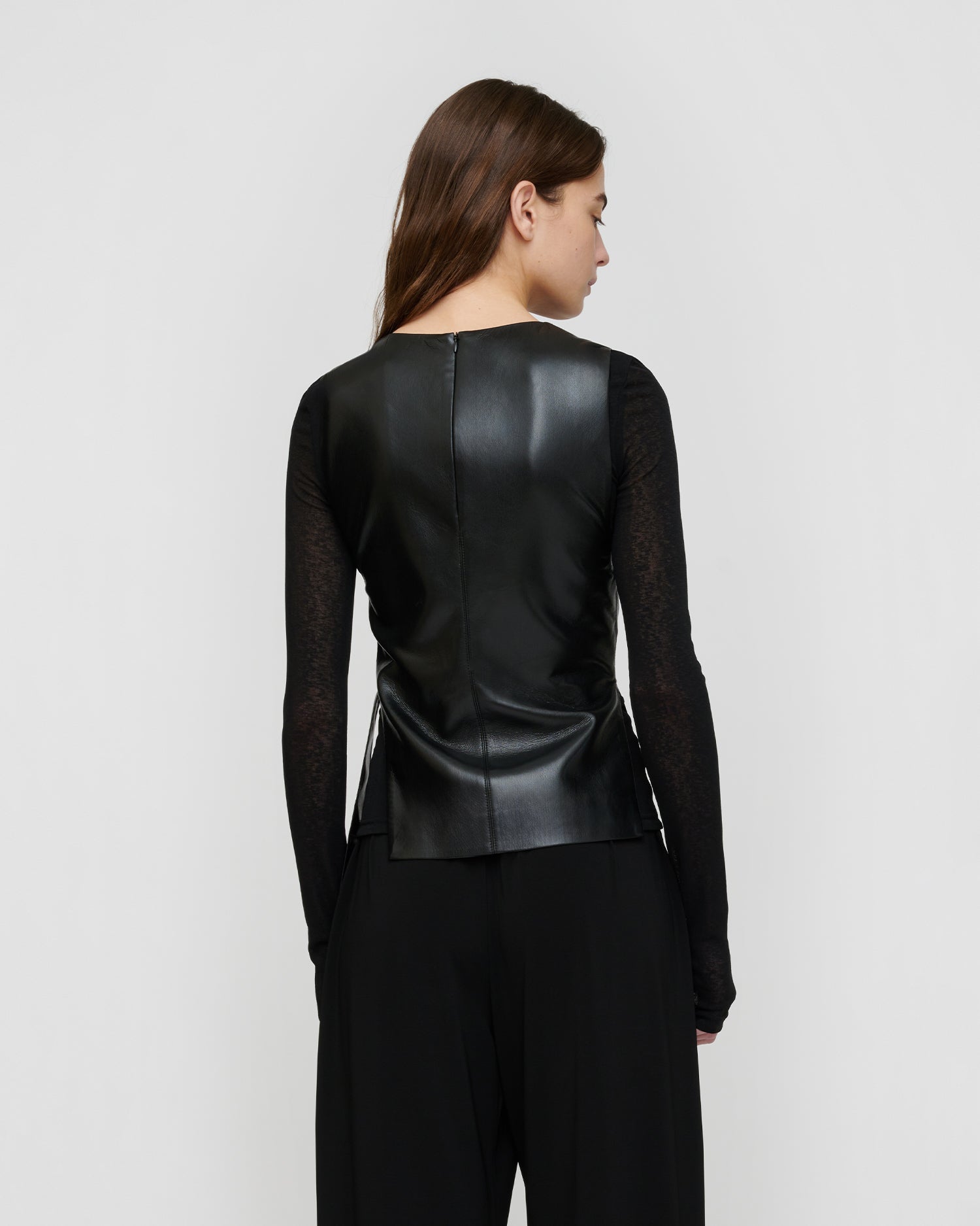 Komal - Okobor/Mesh Jersey Tank - Black