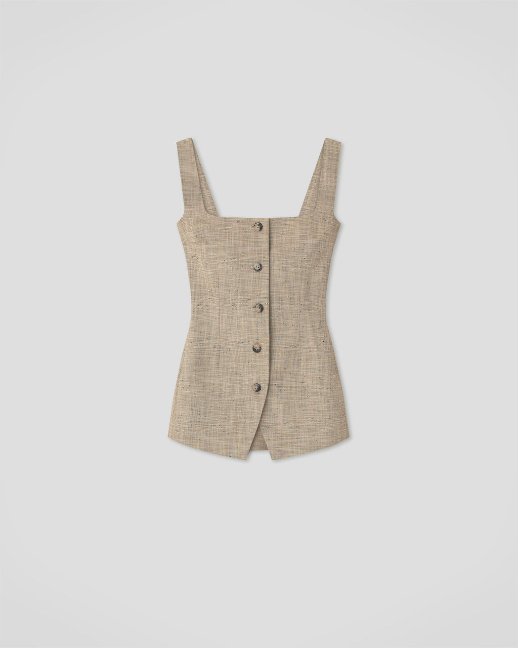 Akua - Vest - Beige/Black