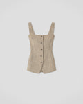 Akua - Vest - Beige/Black