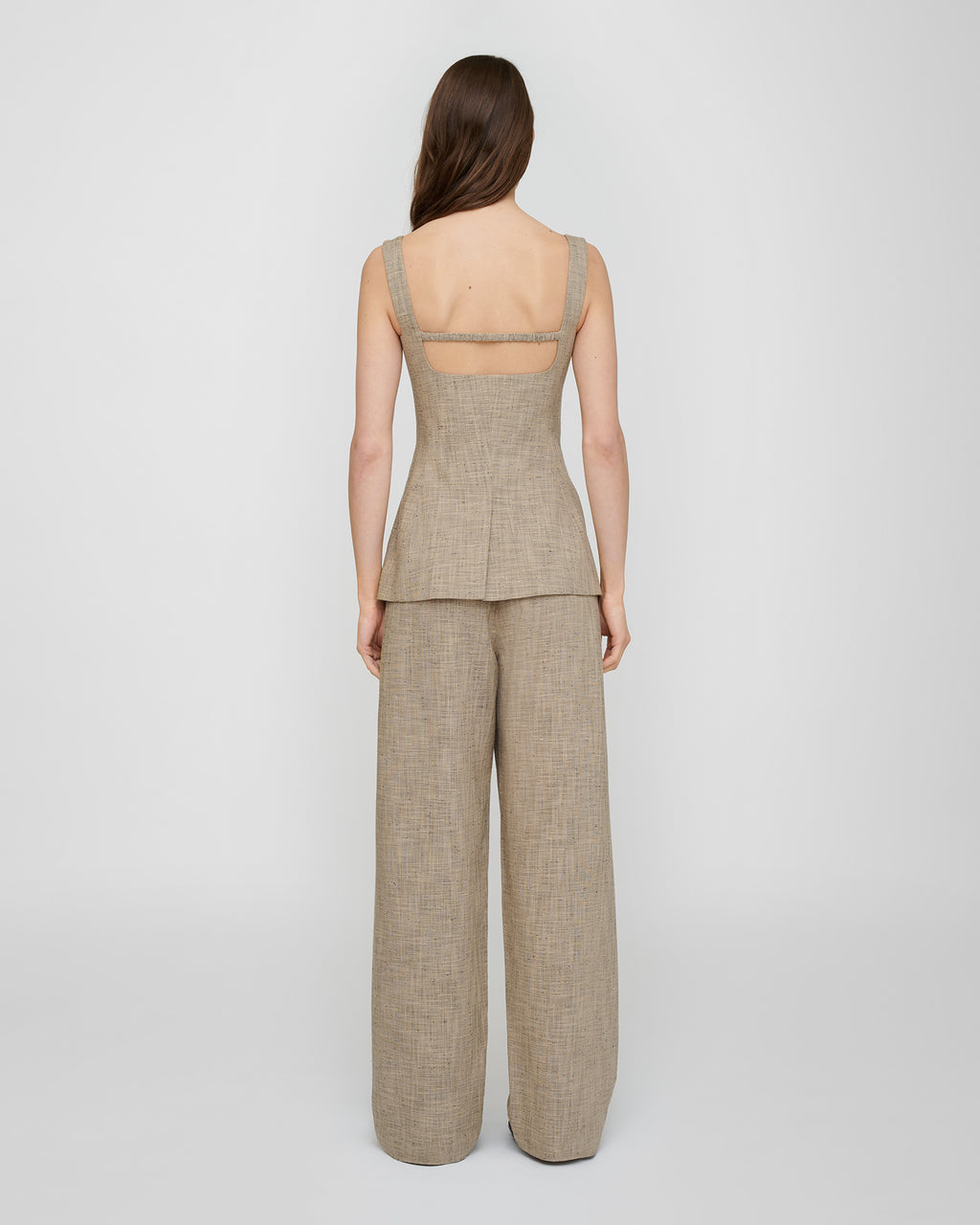 Akua - Vest - Beige/Black