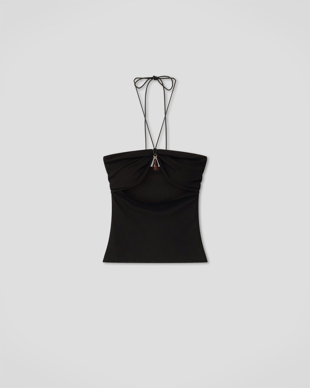 Shila - Mesh Jersey Top - Black