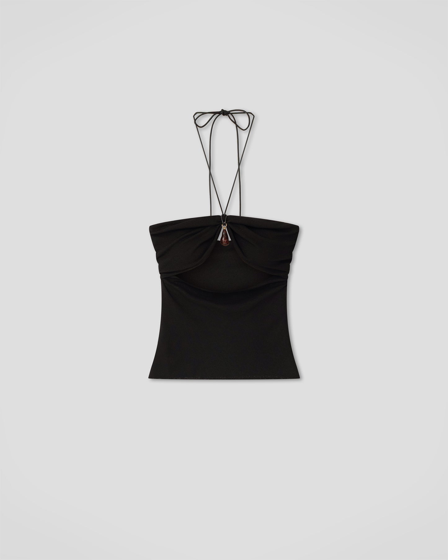 Shila - Mesh Jersey Top - Black