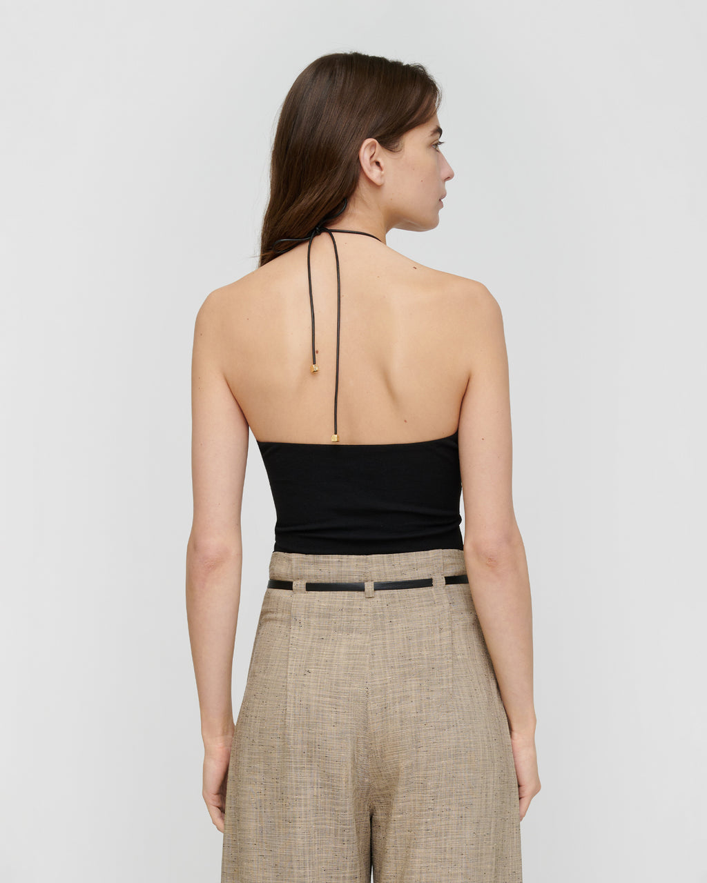 Shila - Mesh Jersey Top - Black