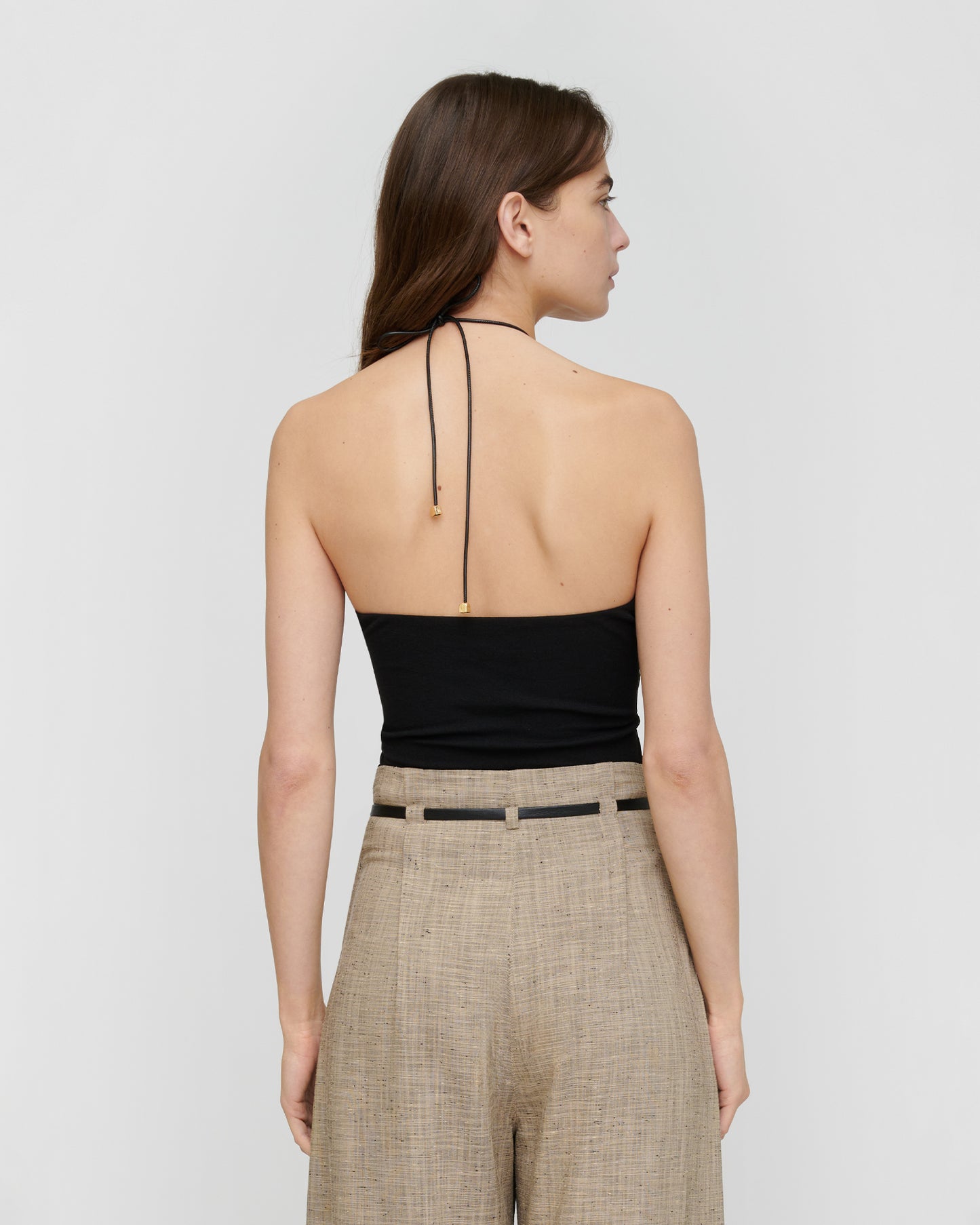 Shila - Mesh Jersey Top - Black