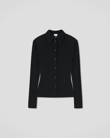 Haimi - Mesh Jersey Shirt - Black
