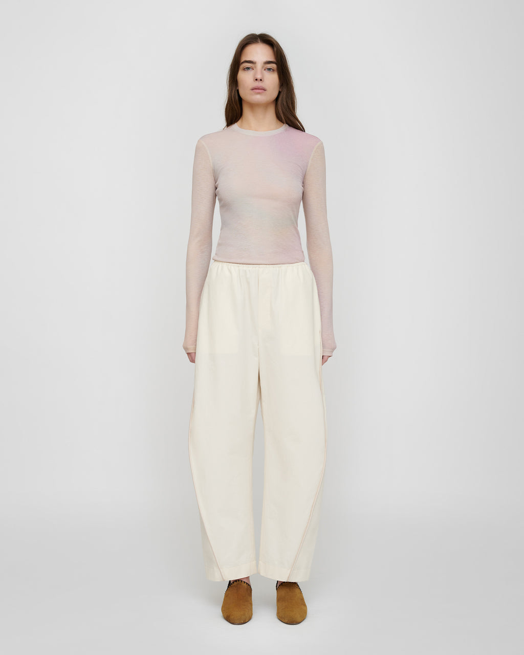 Lymee - Mesh Jersey Top - Sunrise Haze